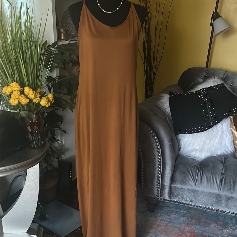 Absolutely ❤️It Brown Sleeveless sundress